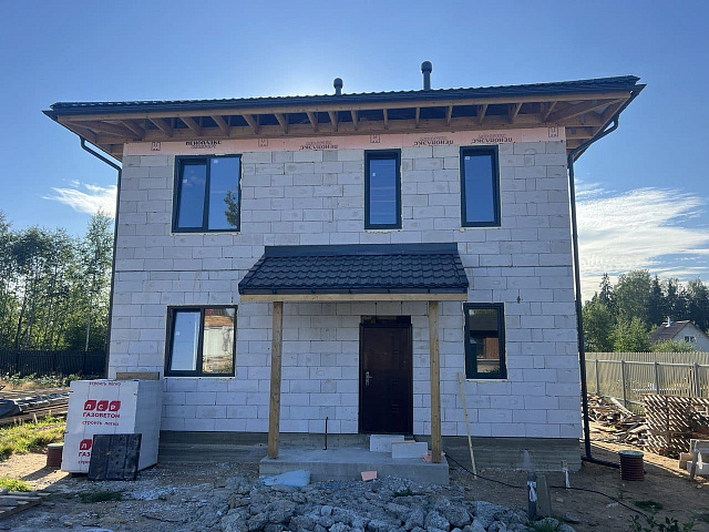 Строительство дома из газобетона в д. Агалатово